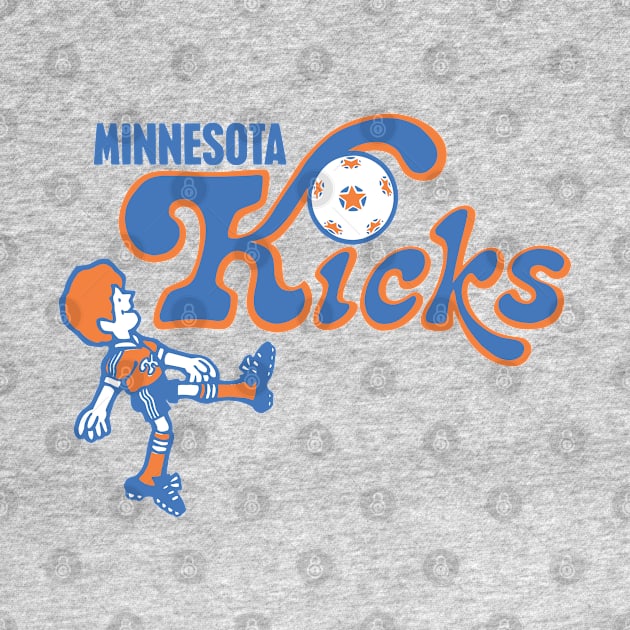 Vintage 1976 Minnesota Kicks Logo by FigAlert